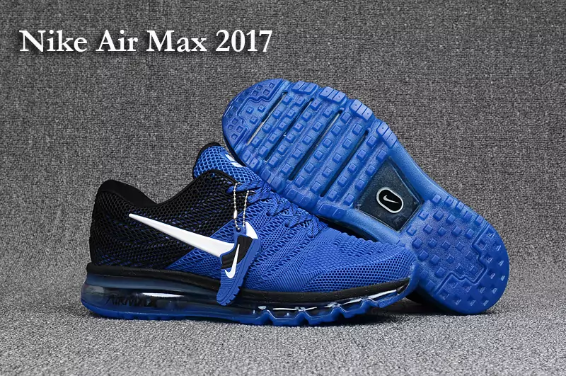 baskets air max 2017 blanche top blue